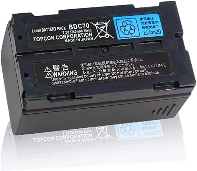 / 1-Pack / BDC70 Battery 7.2V 5240mAh Li-Ion Battery for Topcon Sokkia Total Station/GPS