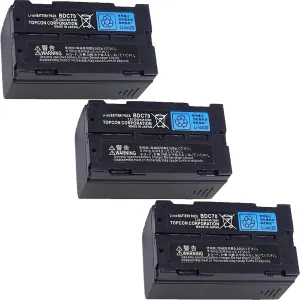 ◘ [3 Pack] 7.2V 5240mAh BDC70 Rechargeable Lithium Battery for Topcon, Sokkia Total Stations/GPS Station and GNSS Receivers