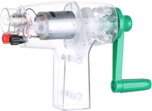 0.2A Hand Crank Generator Physical Teaching Demonstration Motor, 6.3V Easy to Carry Emergency Crank Generator Suitable for Early Education Experiment Physics Teaching
