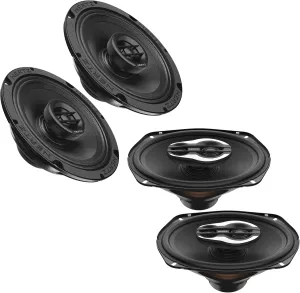 1 Pair Hertz SX 165 NEO SPL Show Series 6.5" Coaxial and 1 Pair SX 690 NEO SPL Show Series 6x9 3-Way Speakers