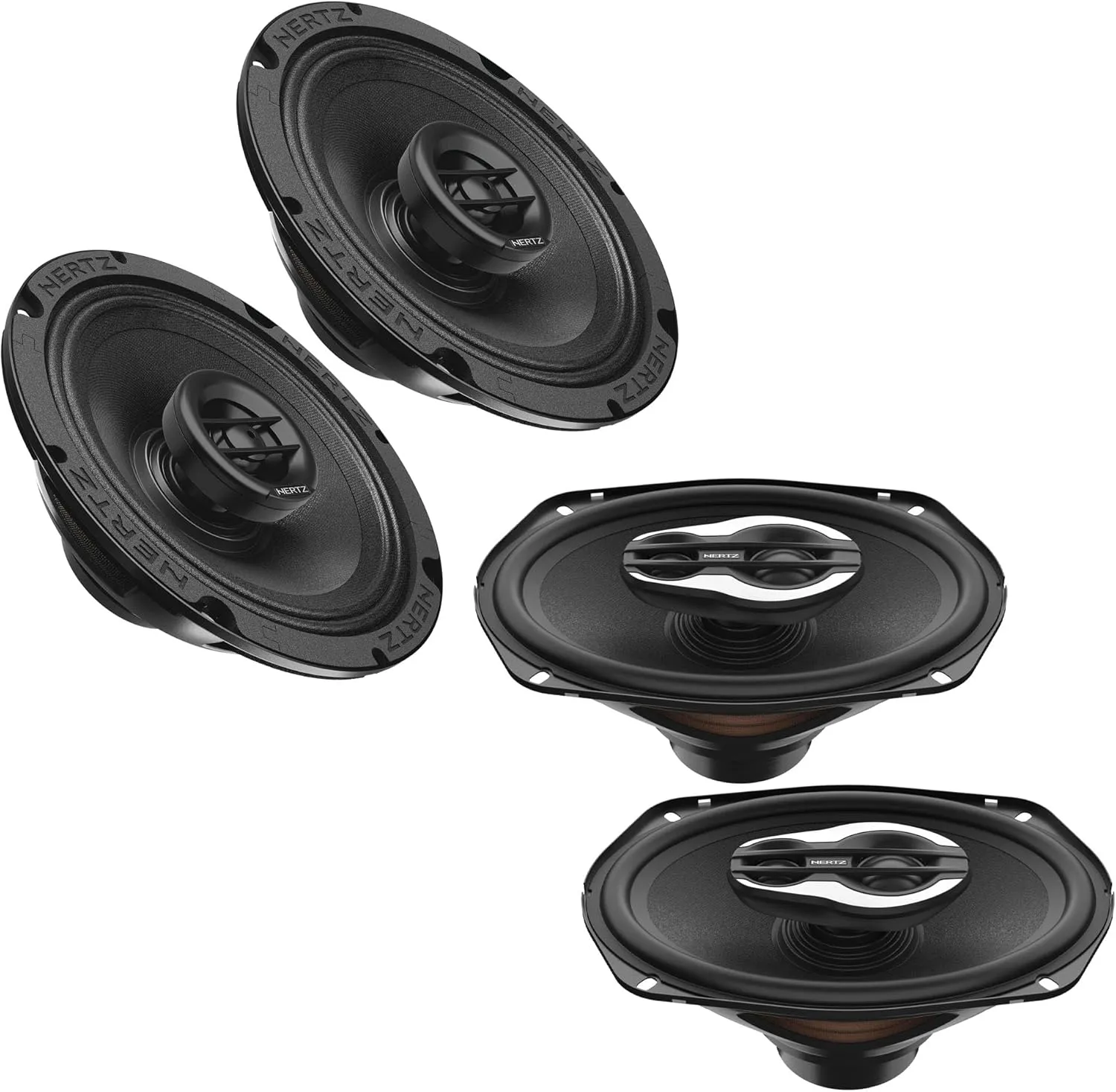 1 Pair Hertz SX 165 NEO SPL Show Series 6.5" Coaxial and 1 Pair SX 690 NEO SPL Show Series 6x9 3-Way Speakers
