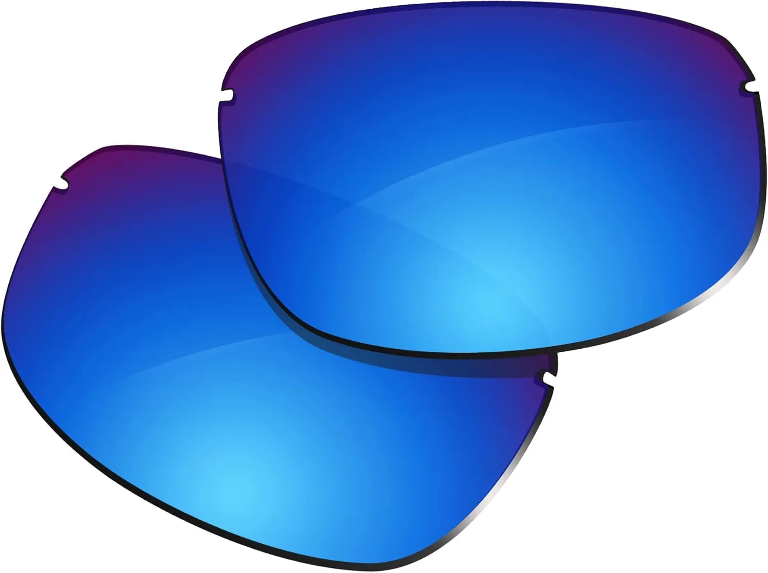 100% Precise-Fit Replacement Sunglass Lenses for Maui Jim Ho'okipa MJ407 - Polarized Ice Blue Mirror