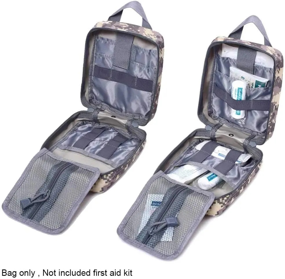 1000D Molle Ifak Pouch Rip Away, Tactical Tear Away Medical Pouch Empty, Military First Aid Pouch Bag Only for Camping Hiking Travel