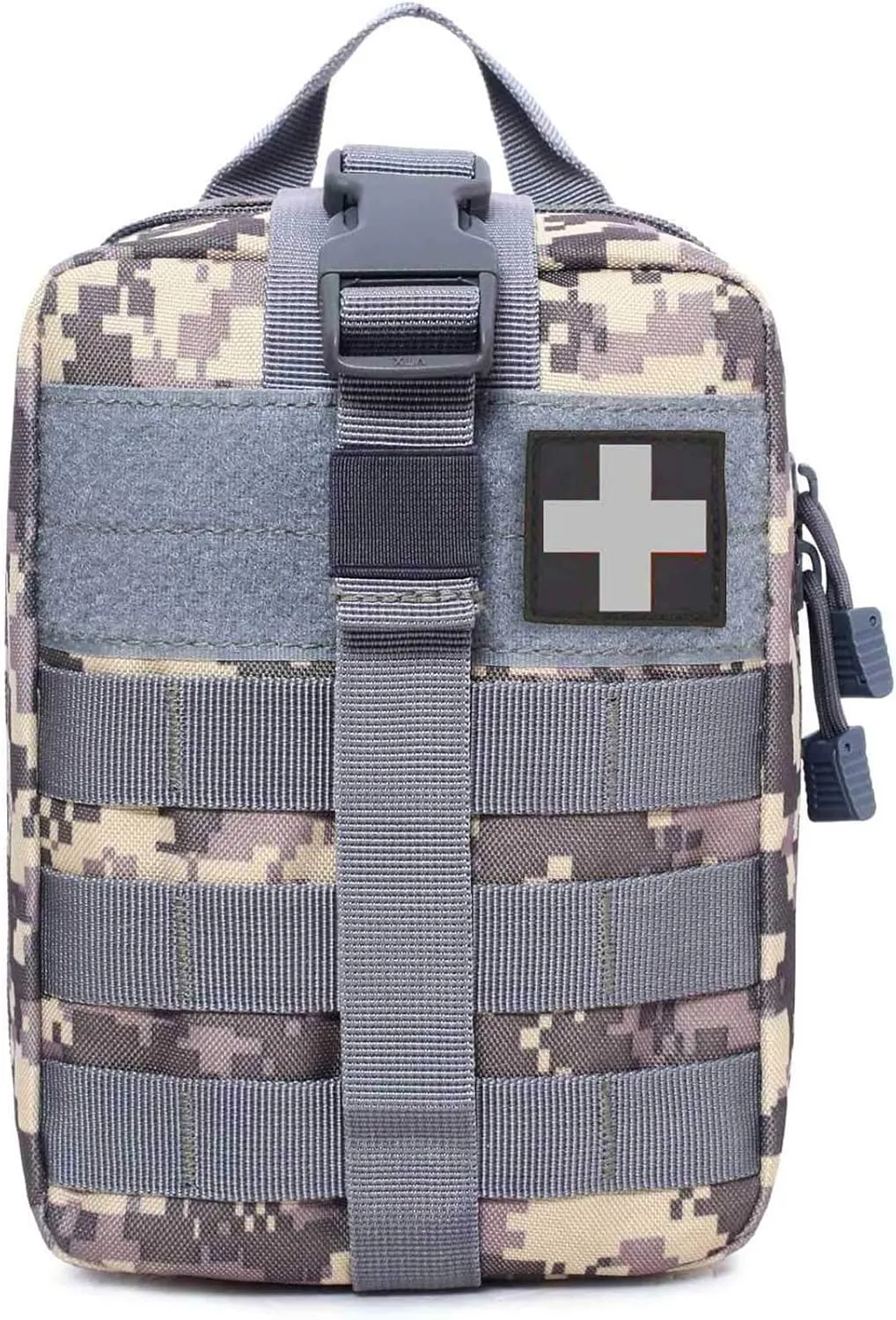 1000D Molle Ifak Pouch Rip Away, Tactical Tear Away Medical Pouch Empty, Military First Aid Pouch Bag Only for Camping Hiking Travel
