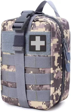 1000D Molle Ifak Pouch Rip Away, Tactical Tear Away Medical Pouch Empty, Military First Aid Pouch Bag Only for Camping Hiking Travel