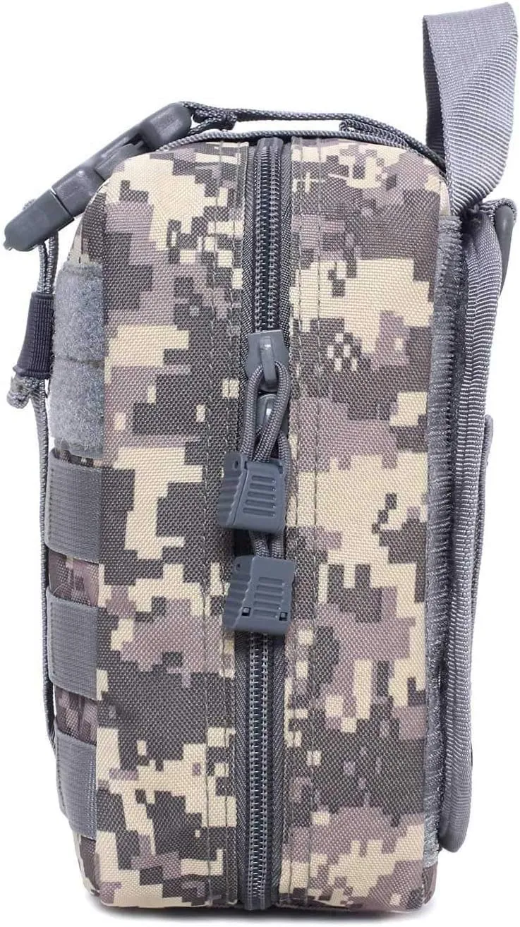 1000D Molle Ifak Pouch Rip Away, Tactical Tear Away Medical Pouch Empty, Military First Aid Pouch Bag Only for Camping Hiking Travel