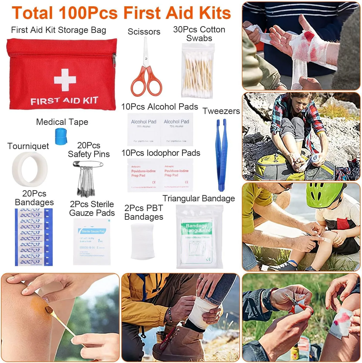 125 in 1 Survival Kits, Gifts for Men, Professional Survival Gear Equipment Tools First Aid Supplies for SOS Emergency Tactical Hiking Hunting Disaster Camping Adventures（No shipments on Weekends）