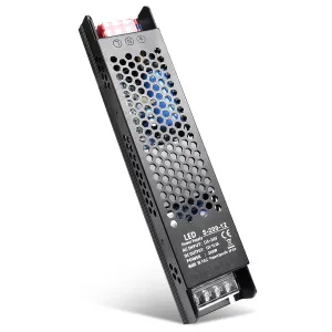 12V 200W Power Supply, 12 Volt 16.5A DC Power Supply, AC 110-250V to DC 12V Converter Transformer, LED Driver, Switching Power Supply for Strip Lights, Lighting Fixtures, Industrial Projects, Radio