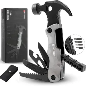 13-in-1 Mini Multi-tool - Perfect for Camping, DIY & Outdoor Adventures & Outdoor Enthusiasts. Ideal Gift for Men on Father's Day Birthday Valentine's Day