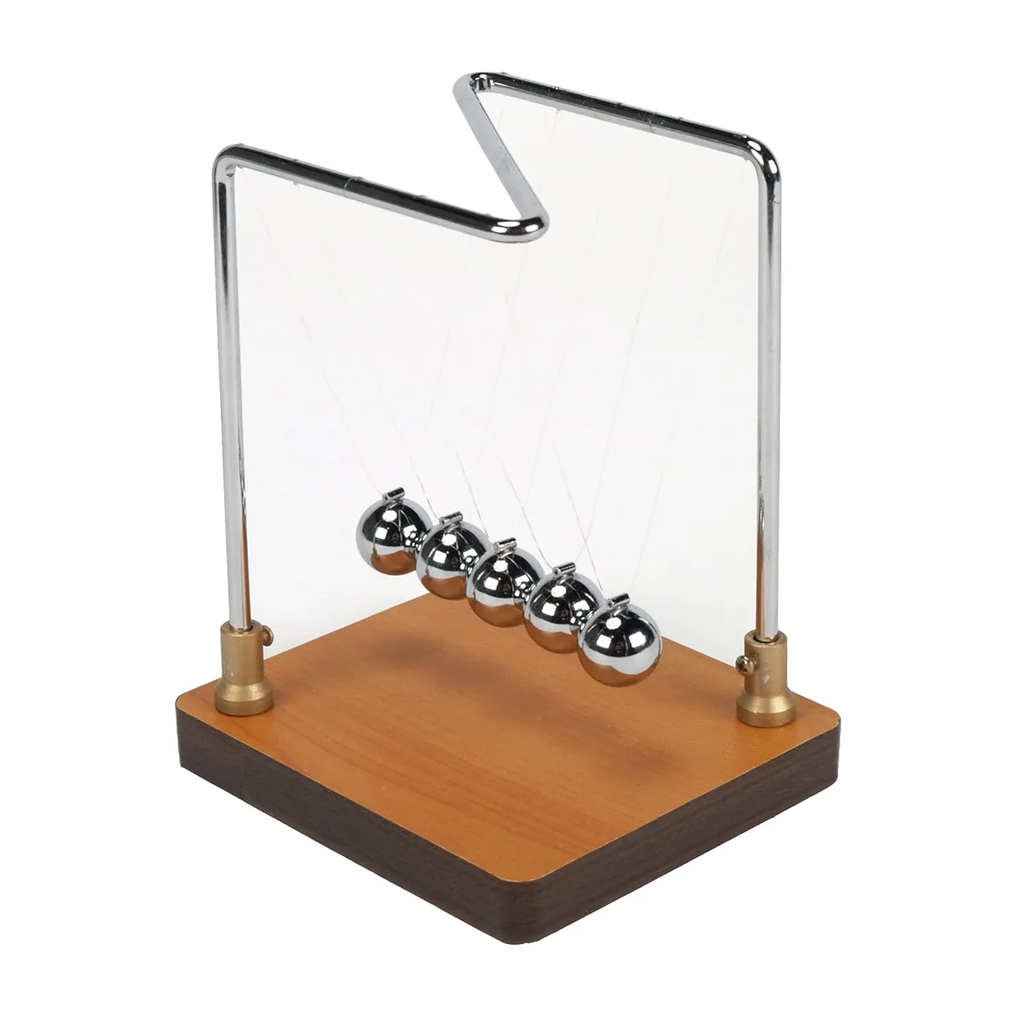 1379 Newton's Cradle Demonstration Also Known as a Collision Ball Apparatus. A Demonstration for Physical Science. Study Concepts Such as Conservation of Energy, Momentum, Elastic