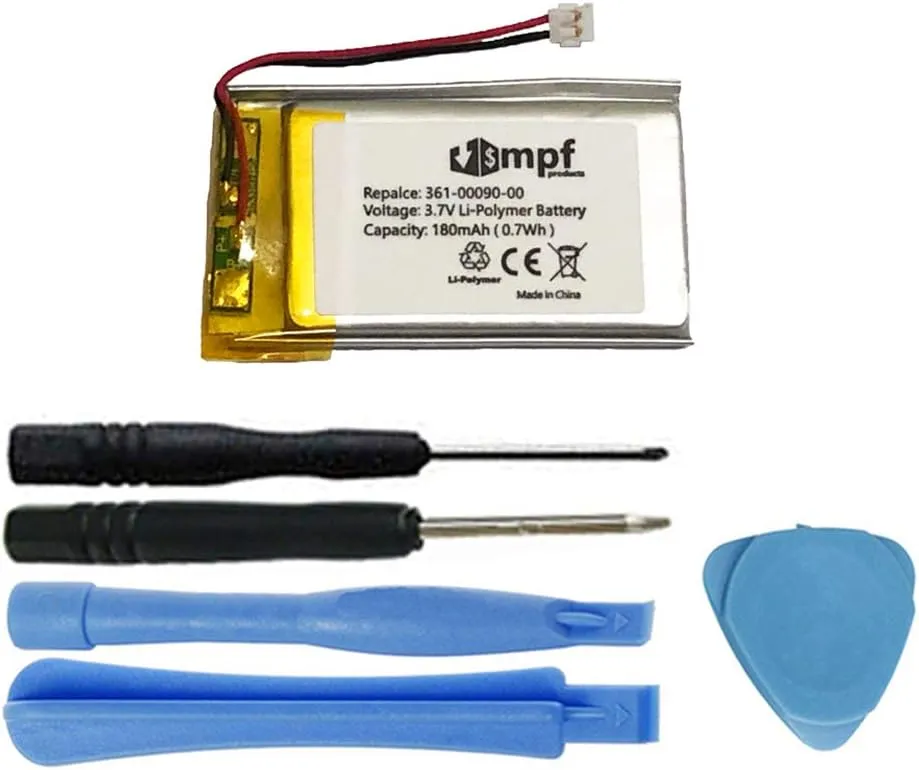 180mAh 361-00090-00 Battery Replacement Compatible with Garmin Vivoactive HR (010-01605-03) GPS Smartwatch