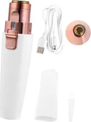 1pc Rechargeable Electric Eyebrow Trimmer Portable Hair Remover for Women Compact Facial Hair Shaver Painless Eyebrow Razor for Easy Grooming and Travel Use