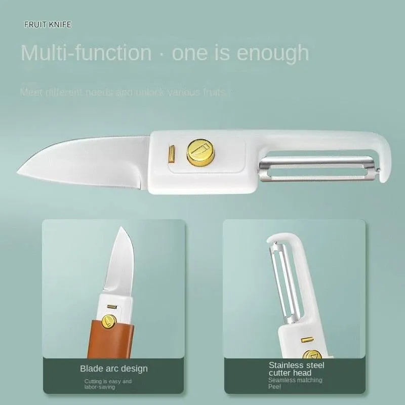 2-in-1 Vegetable Peeler and Mini Chef Knife - Kitchen Tool