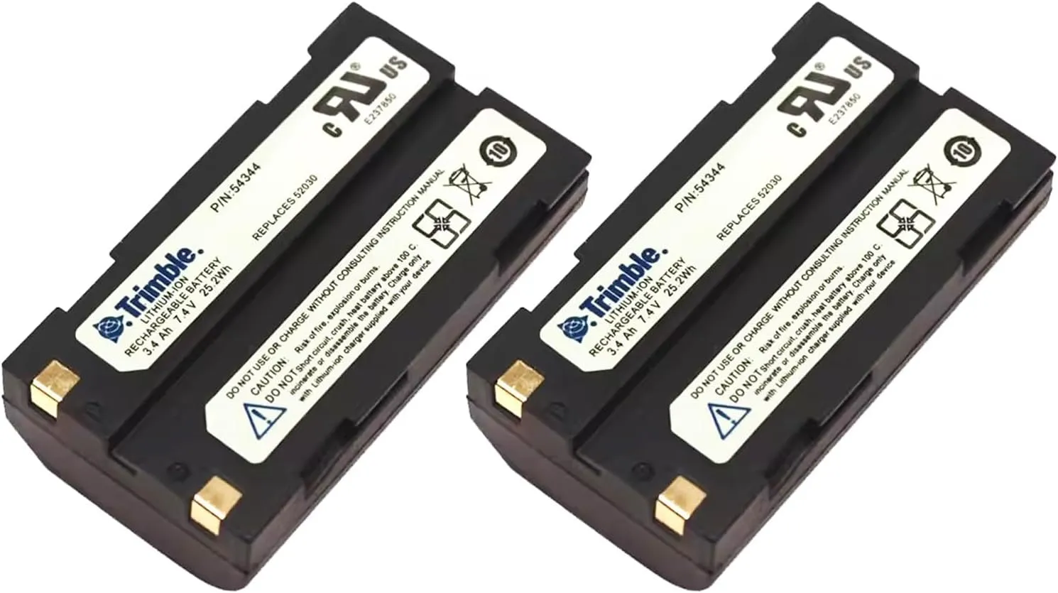 2 Pack 3400mAh 7.4V Replacement 54344 Battery for Trimble 5700 5800 R4 R6 R7 R8