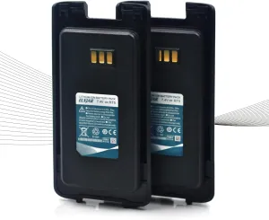 (2-Pack) 7.4V 2200mAh MD390 Li-ion Battery Replacement for TYT DMR MD-390 MD-UV390 GPS MD-UV390 LB-75L Walkie Talkie Ham Transceiver, Retevis RT81 RT50 RT8 BL50 Two Way Radios