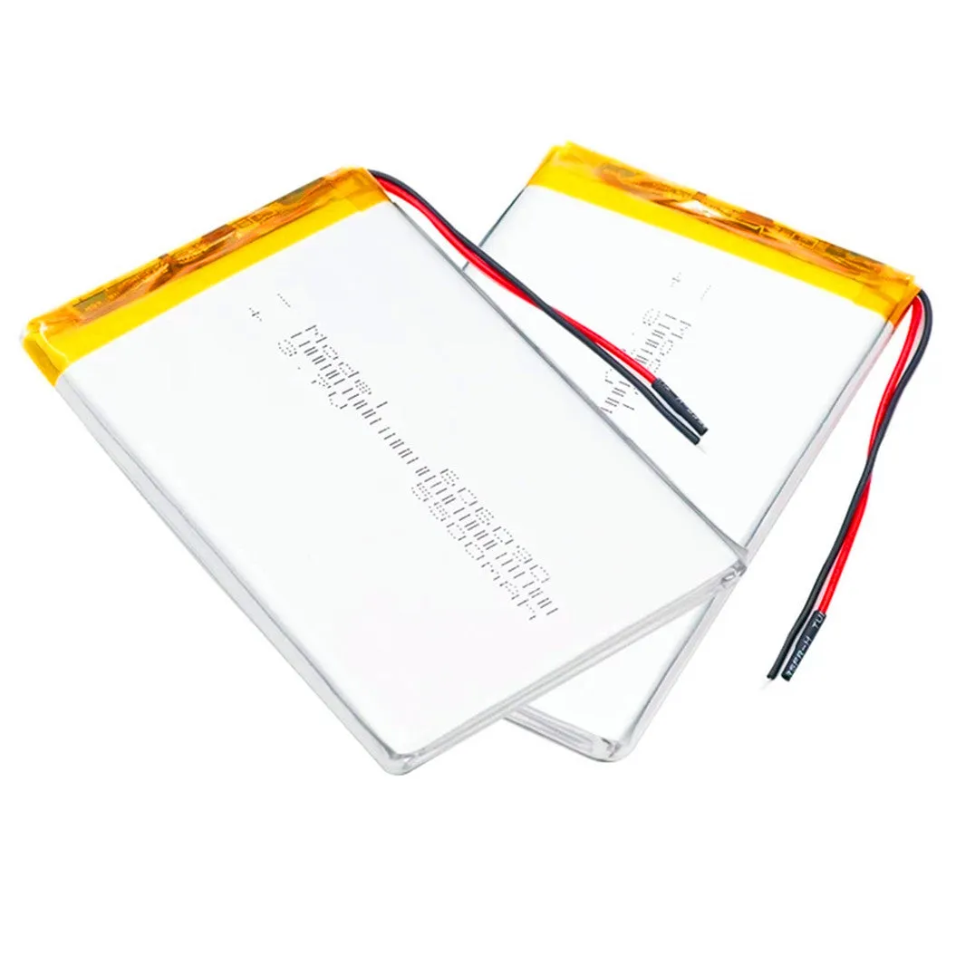 2 packs of rechargeable 606090 3.7 V 5500 mAh lithium polymer lithium battery with protective PCB charging module