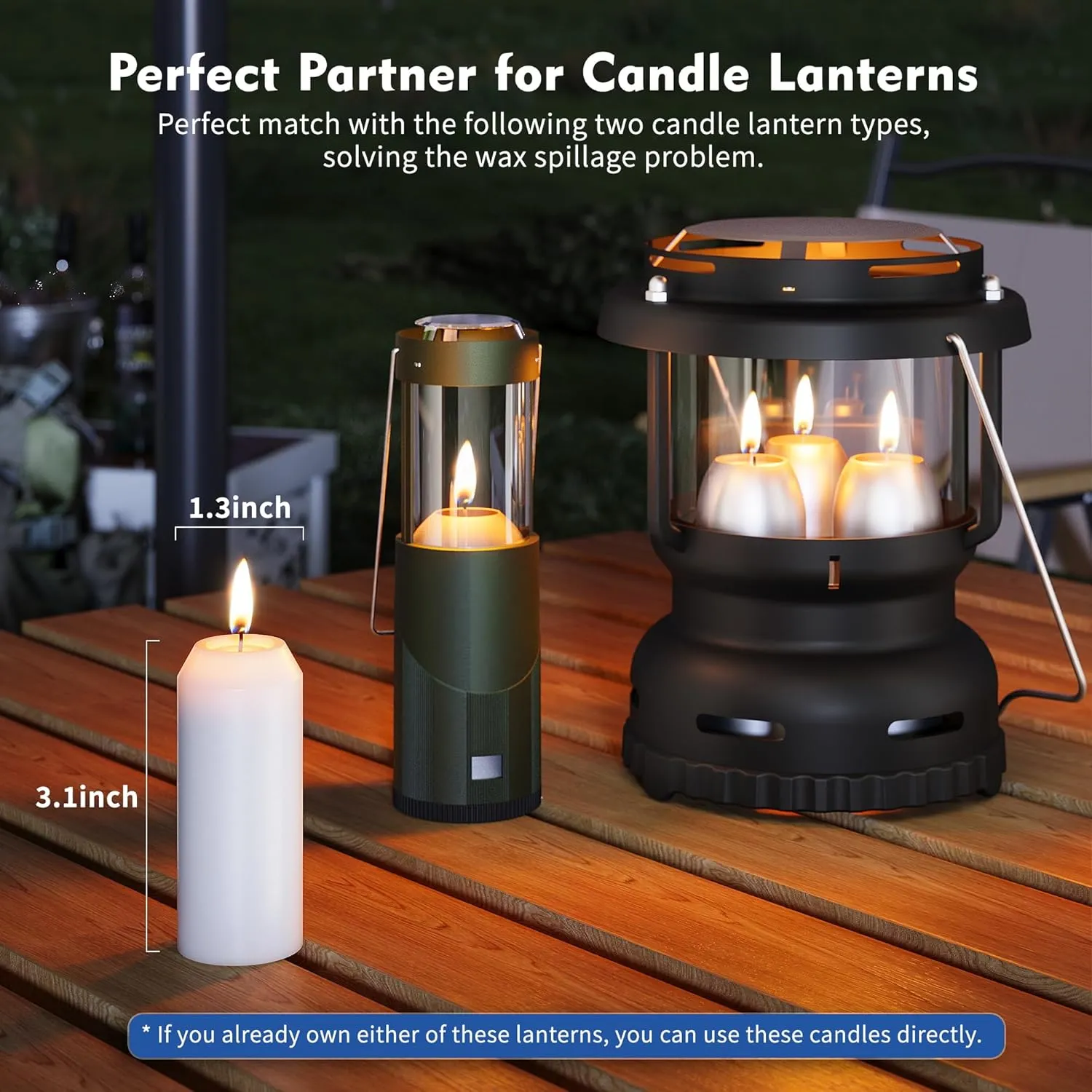 20Pack 15H  Emergency Candles Long Burning Survival [18H  Inside Candle Lanterns], 3“ Unscented White Pillar Candle, Survival Candles for Power Outage, Camping, Hurricane