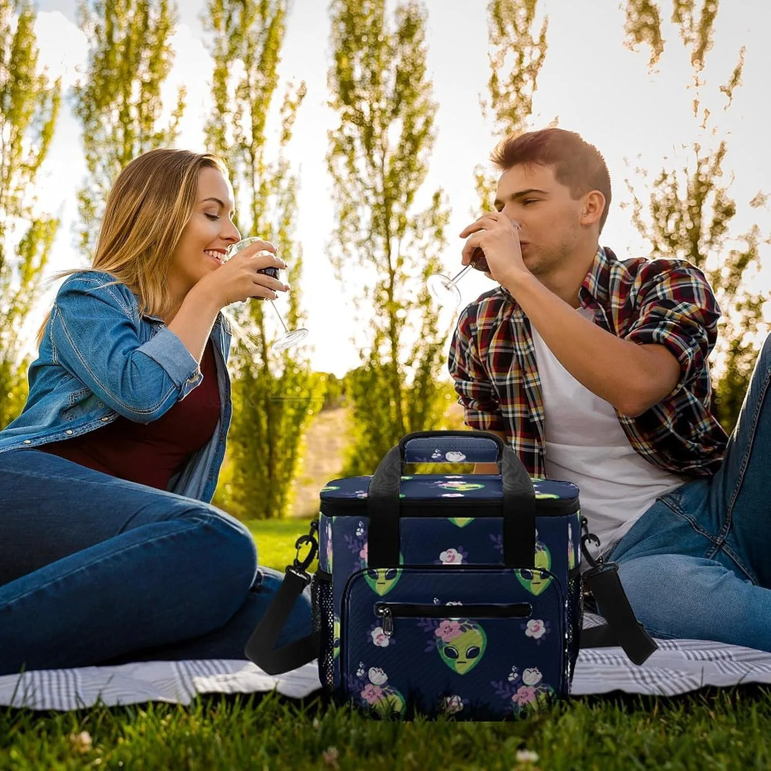22.5L Waterproof Soft Cooler BagInsulated Lunch Box for Camping Fishing Beach Road Trips