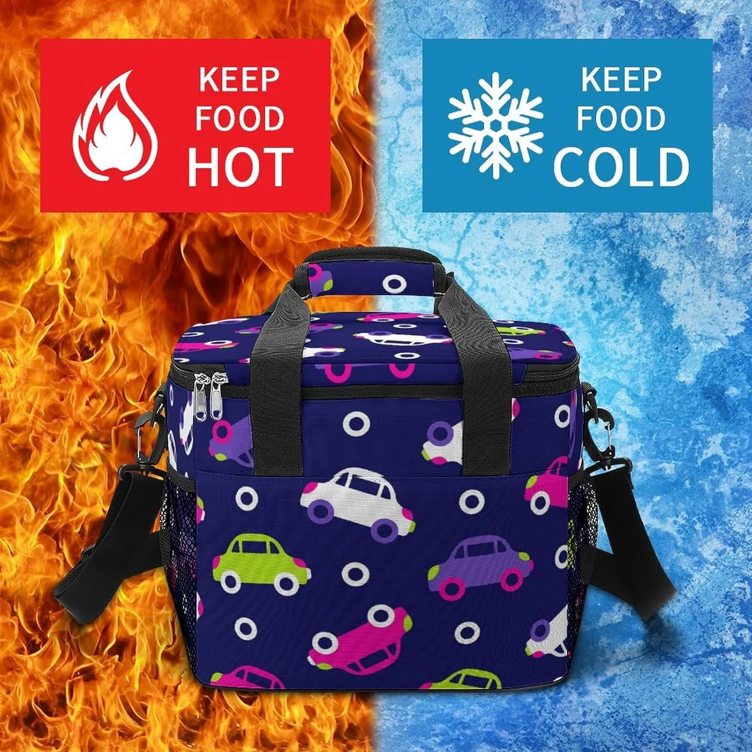 22.5L Waterproof Soft Cooler BagInsulated Lunch Box for Camping Fishing Beach Road Trips