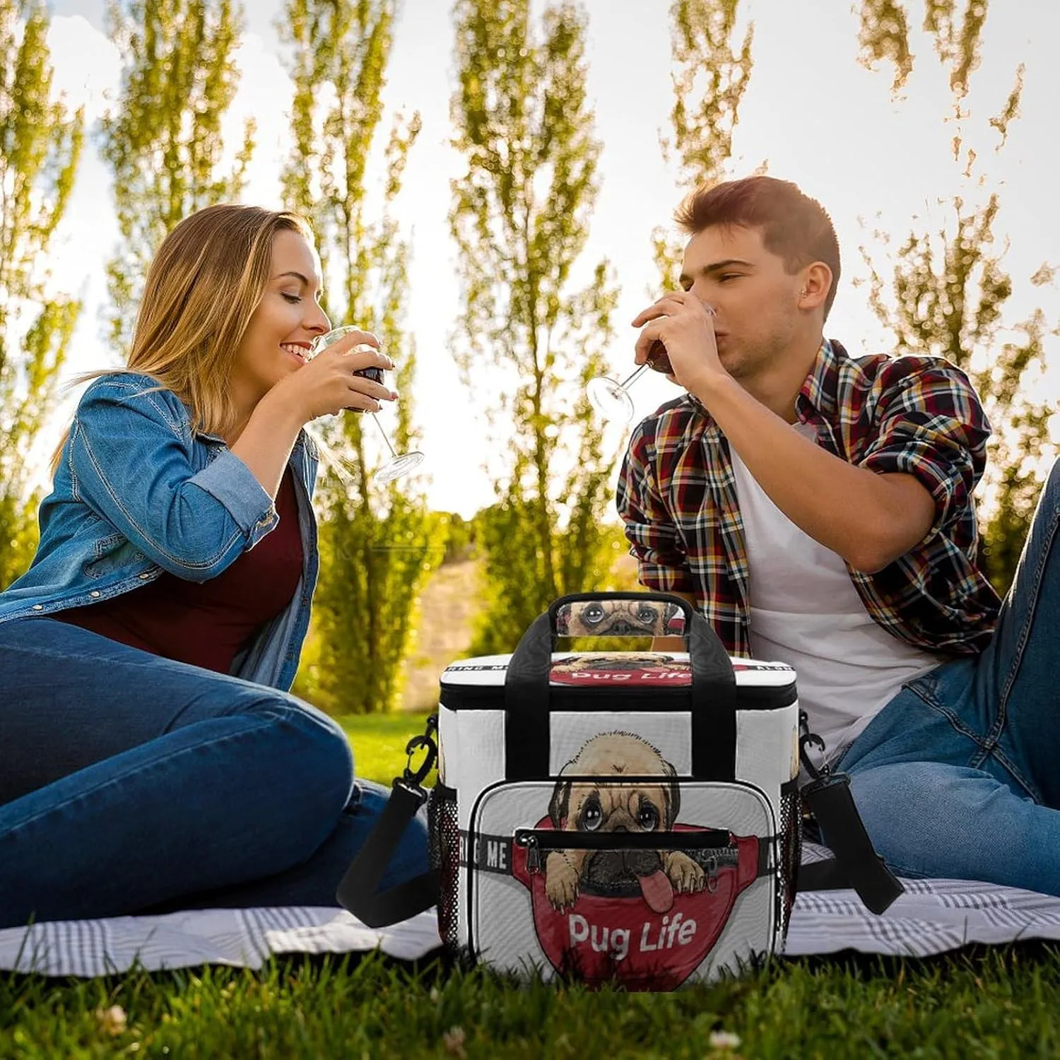 22.5L Waterproof Soft Cooler BagInsulated Lunch Box for Camping Fishing Beach Road Trips