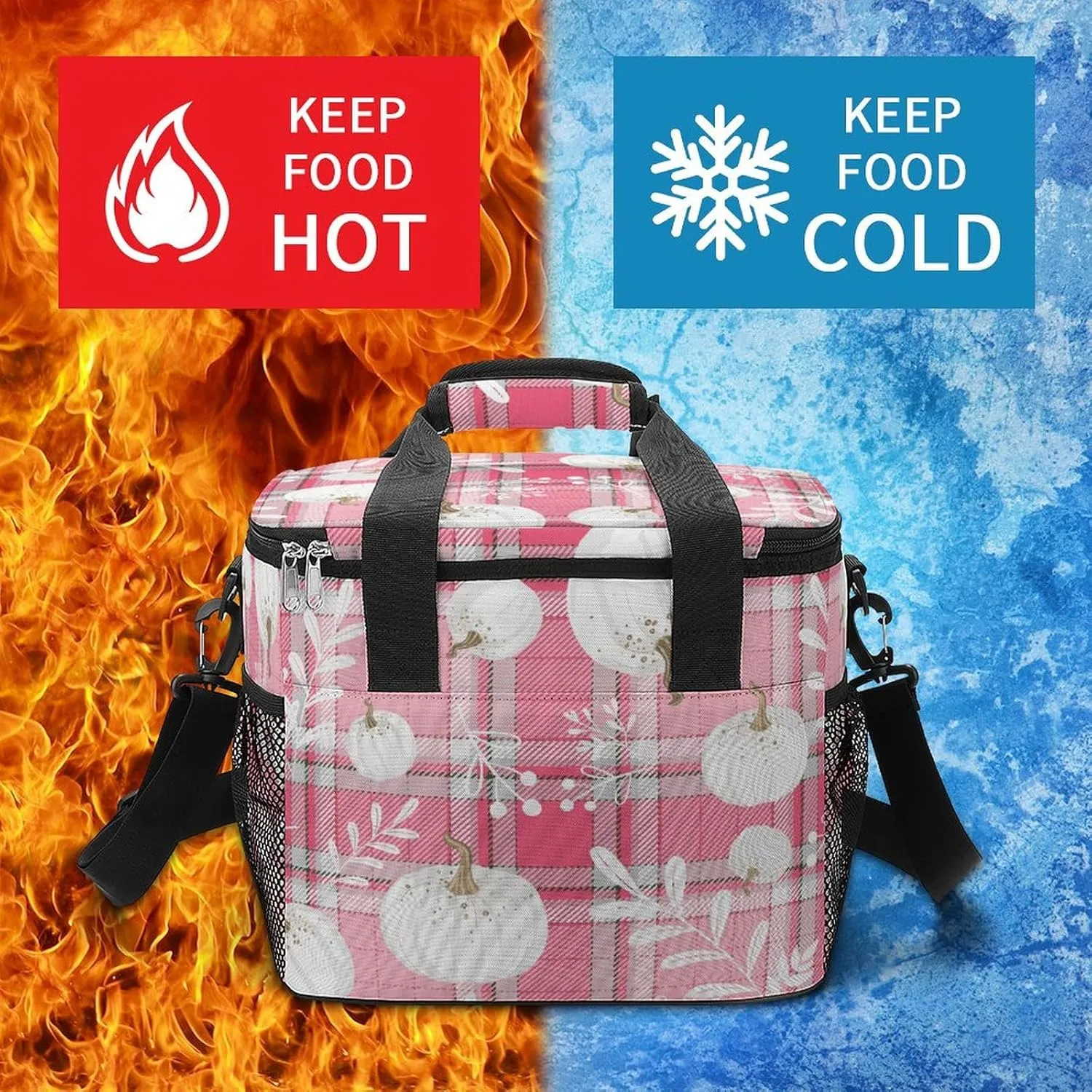 22.5L Waterproof Soft Cooler BagInsulated Lunch Box for Camping Fishing Beach Road Trips