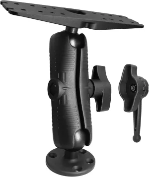 2.25" / D Size Ball Fish Finder Mount with Medium Arm, Super Load-Bearing Marine Electronic/Depth Finder Mount for Boat, Compatible with Garmin, Lowrance, Humminbird and More