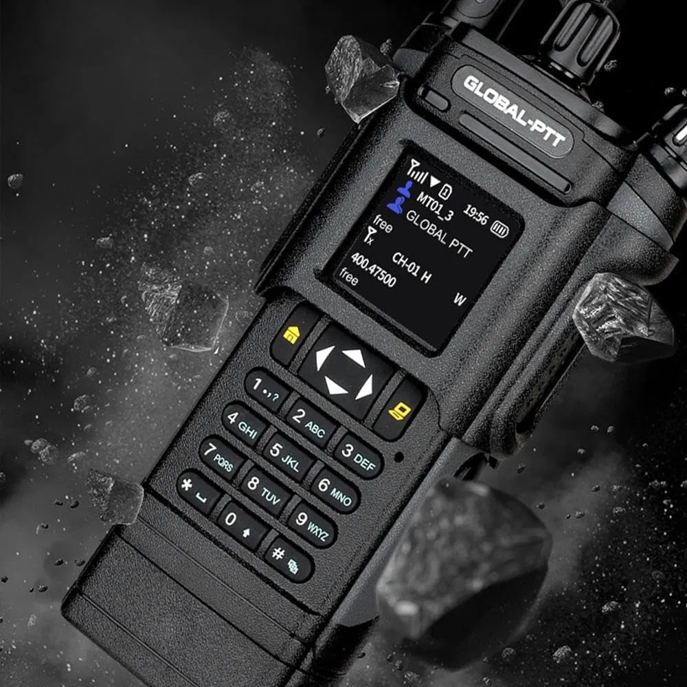 2Pack 4G LTE Nationwide and Analog Walkie Talkie PoC Radios, Unlimited Range Two-Way Communication Yearly Data SIM Card Included (Black, NO GPS)