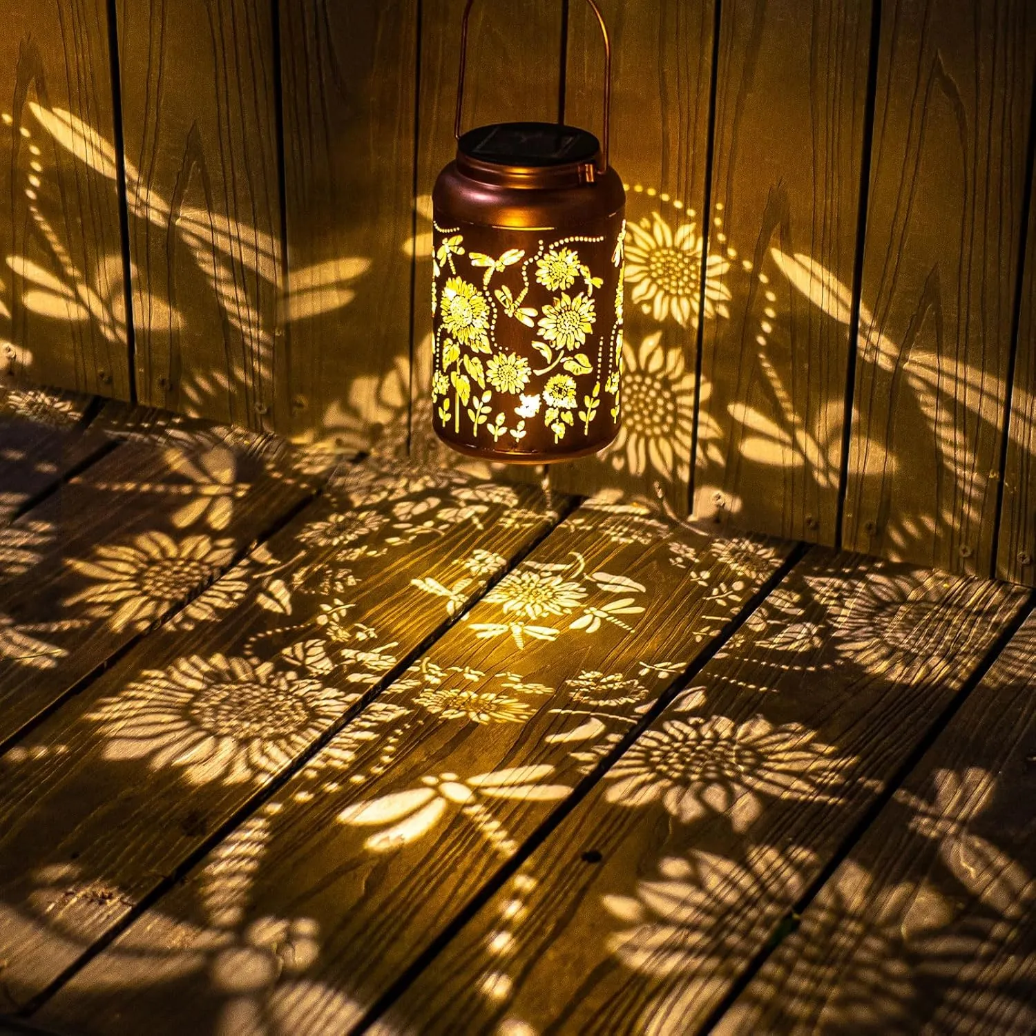 2pack Solar Lanterns Lights Outdoor Hanging Lantern Waterproof Metal LED Dragonfly Christmas Decor Fathers Day Gifts for Women Men Mom Grandma Solar Light for Garden,Yard,Patio, Lawn,Pathway,Landscape