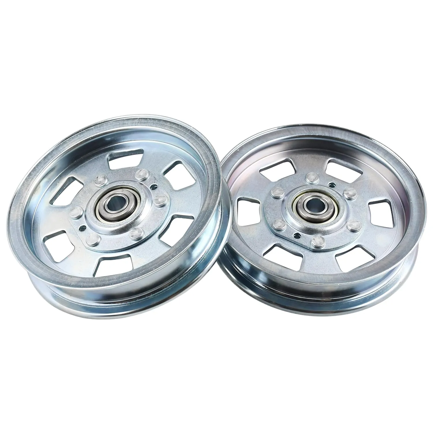 2X 033-2000-00 Flat Idler Pulley Compatible with Bad Boy Lawn Mower MZ ZT Outlaw Maverick Revolt Rogue Series 48, 54, 60 61, 72 Deck 033-7201-25 033-8000-00 033-7201-00