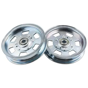 2X 033-2000-00 Flat Idler Pulley Compatible with Bad Boy Lawn Mower MZ ZT Outlaw Maverick Revolt Rogue Series 48, 54, 60 61, 72 Deck 033-7201-25 033-8000-00 033-7201-00