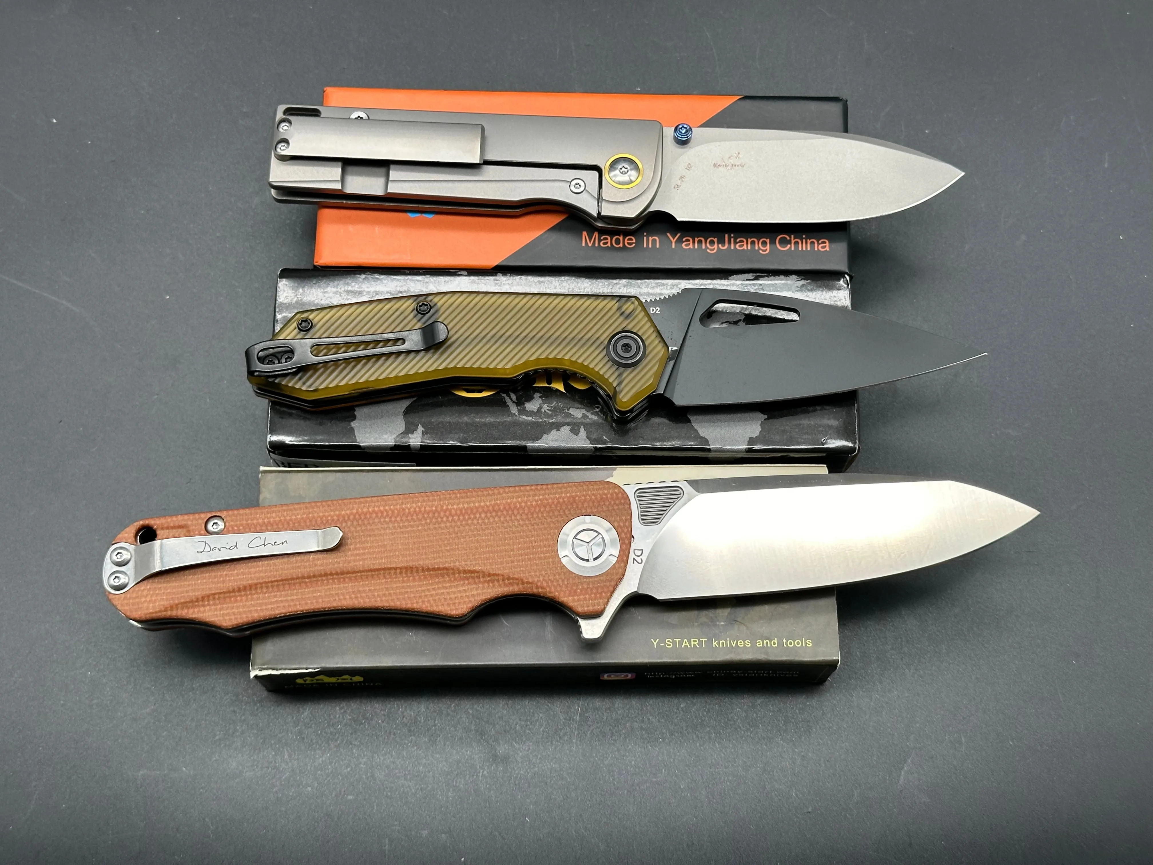 3 knife combo Y-Start,Kubey & SixLeaf