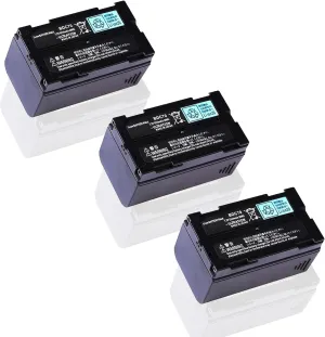 ◢(3-Pack) BDC70 Battery 7.2V 5240mAh Rechargeable Li-Ion Battery for Top-con Sokkia Total Stations/GPS for Robotic Total Stations and GNSS Receivers