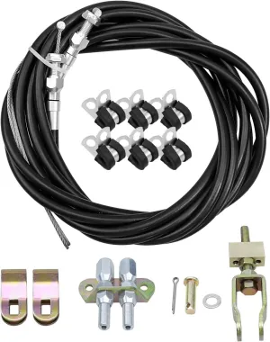330-9371 Parking Brake Cable Kit Fit for Wilwood 110" Long Cables with a 97" Long Sheath, Universal Emergency Brake Cable Repair Kit
