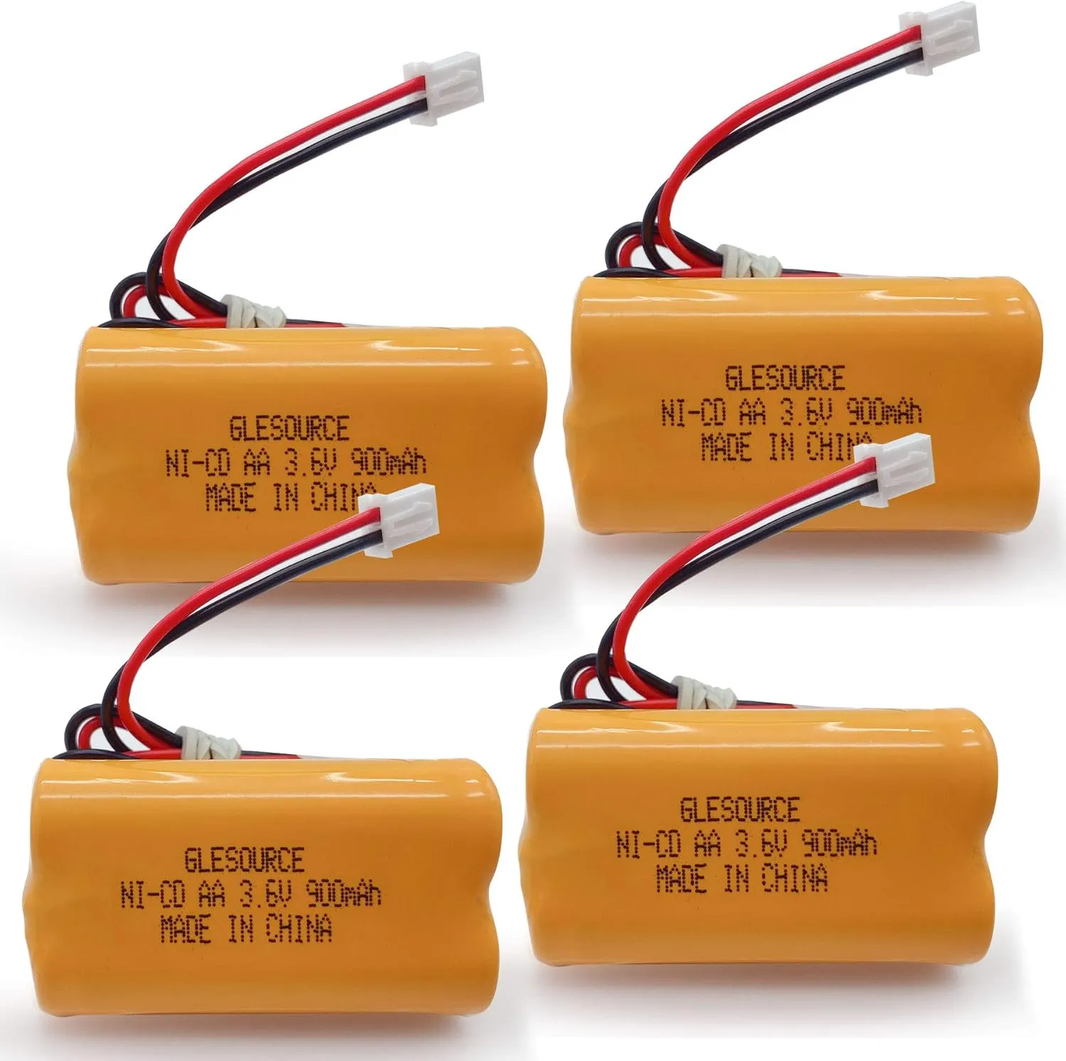 3.6V 900mAh Exit Sign Emergency Light Battery Replacement for Exitronix 10010037, Max Power B2-0031 MH468886, Unitech LEDR-1 6200RP, Dantona CUSTOM-318 OSA230, Lowes 253799 (4 Pack)