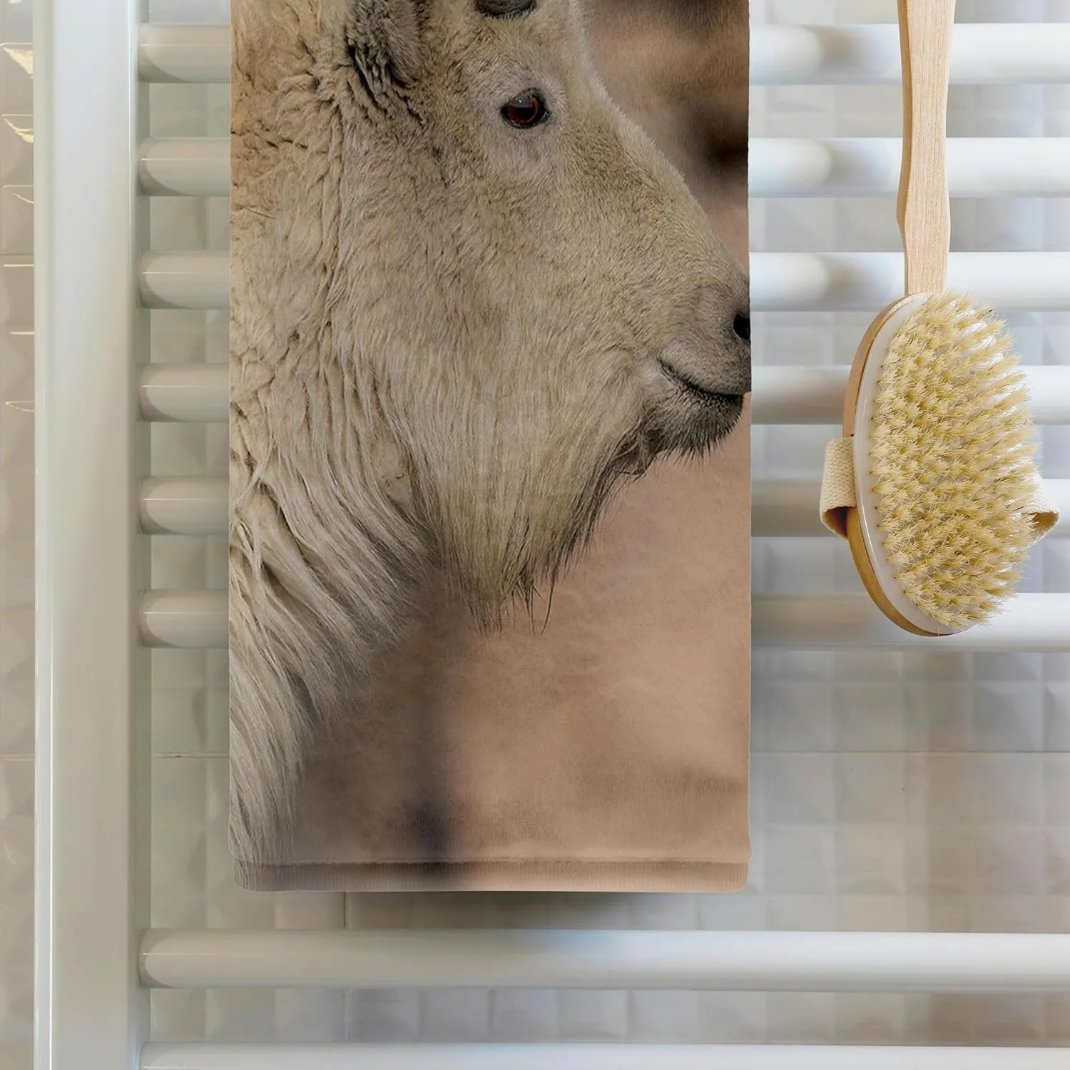 3dRose, Rocky Mountain Goat, Mount Evans Wilderness Area, Colorado 2, 22x30 Bath Hand Pool Towel