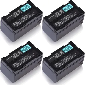 (4 Pack) BDC70 Battery 7.2V 5240mAh for Topcon BDC70 for Sokkia BDC70 5240mah Battery, Total Station/GPS