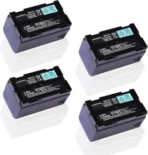 ◢(4-Pack) BDC70 Battery 7.2V 5240mAh Rechargeable Li-Ion Battery for Top-con Sokkia Total Stations/GPS for Robotic Total Stations and GNSS Receivers