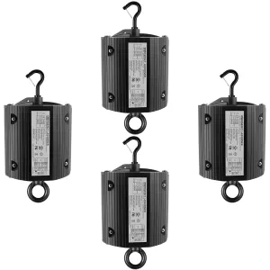 40W LED Emergency Backup Driver, Rechargeable UL Listed Backup Battery for Dimmable UFO LED High Bay Light, Input AC 100-347V Output DC 170V, Emergency Time 90 Minutes (4-Pack)