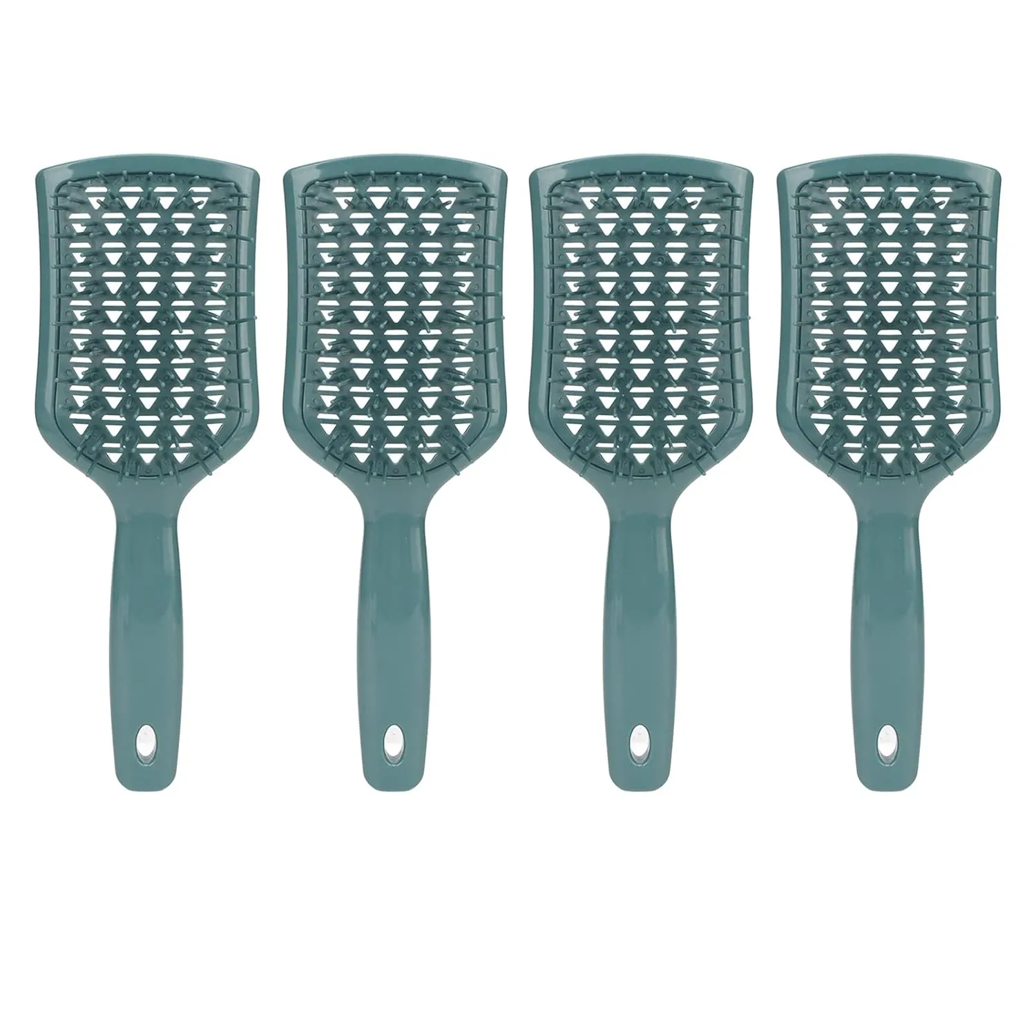 4Pcs Hair Brush Set | Detangling & Massaging Styling Comb for Wet/Dry Hair | Salon - Quality Tools for Home/Travel | ABS Material, Ergonomic Design