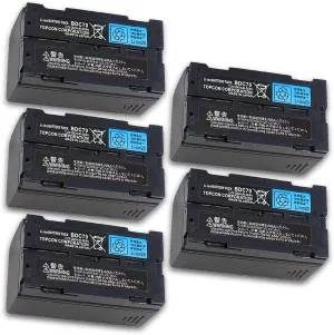 •﹙5 Pack﹚7.2V 5240mAh BDC70 Rechargeable Lithium Battery for Topcon Sokkia Total Station/GPS