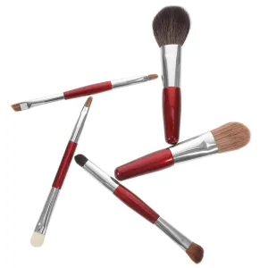 5-piece Mini Brush Set Makeup Brush Kit Travel Makeup Tools Beauty Kit Blush Eyeshadow Compact Portable