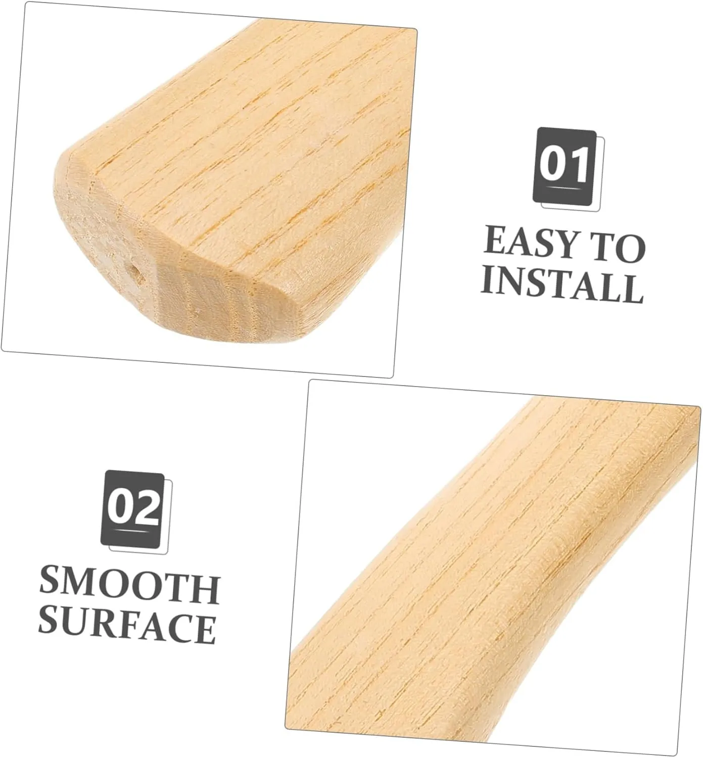 5 Sets Ax Wooden Handle Wooden Handles Wood Axe Part Hatchet Handle Replacement Sturdy Axe Handle Replacement Axe Fitting Handle for Axe Wooden Axe Accessory Axe Grip Axe Handles