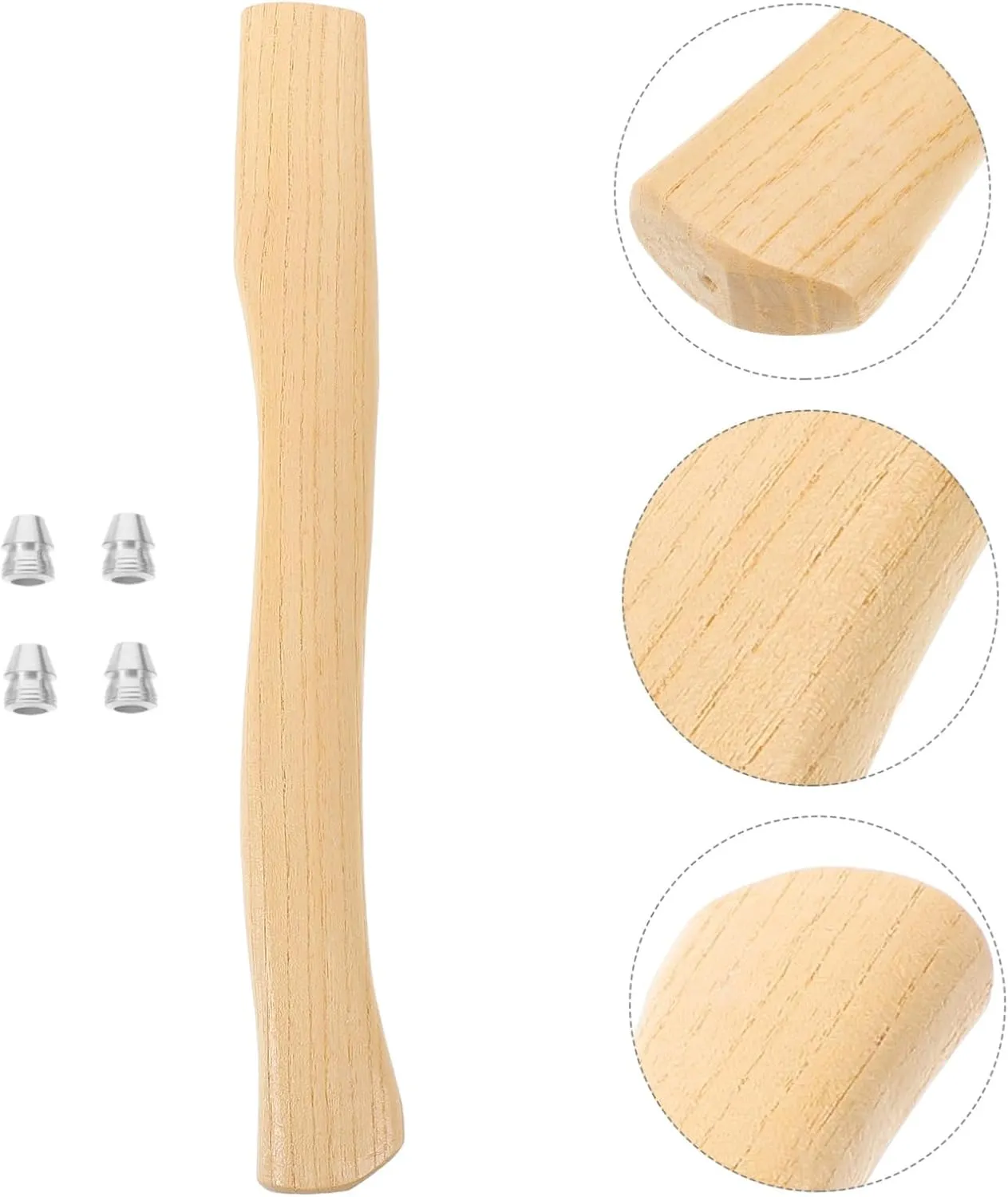 5 Sets Ax Wooden Handle Wooden Handles Wood Axe Part Hatchet Handle Replacement Sturdy Axe Handle Replacement Axe Fitting Handle for Axe Wooden Axe Accessory Axe Grip Axe Handles