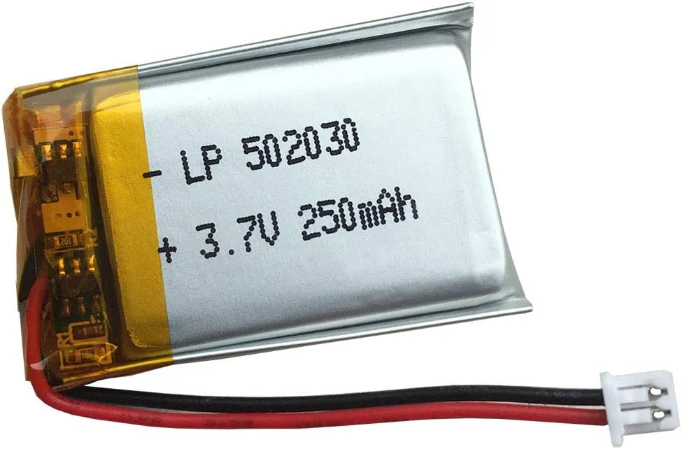 502030 Battery 250mAh Replacement for VXI BlueParrott B250-XT Bluetooth Headset Nextbase Dash cam 402G 412GW 512G Cobra 840 Battery Mini DVR Keychain Cam Small Camera 808 and More 2Pack