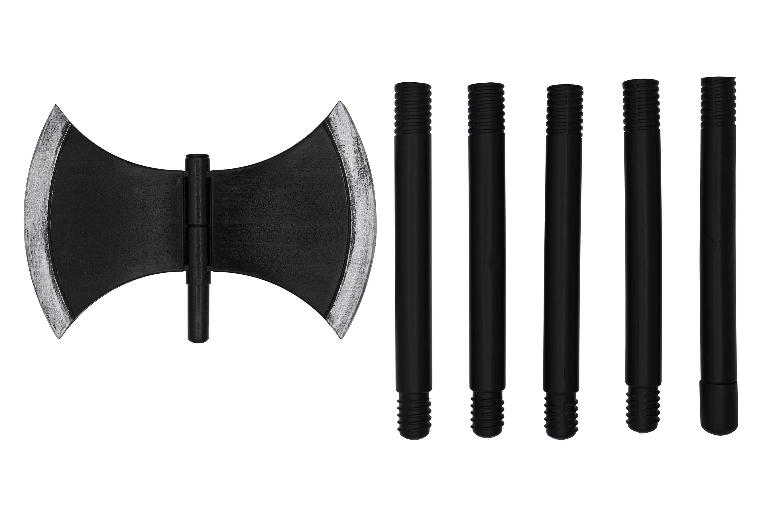 58 inch Plastic Double Bladed Broad Axe Staff Executioner Grim Reaper Costume Accessory Prop