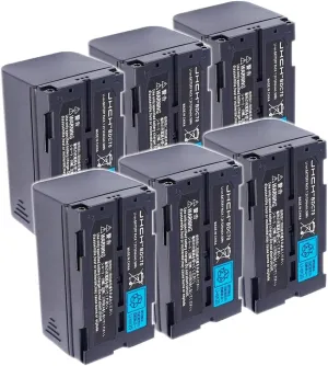 〖6 Pack〗7.2V 5240mAh BDC70 Rechargeable Li-Ion Battery for Top-con Sokkia Total Stations/GPS, Robotic Total Stations and GNSS Receivers