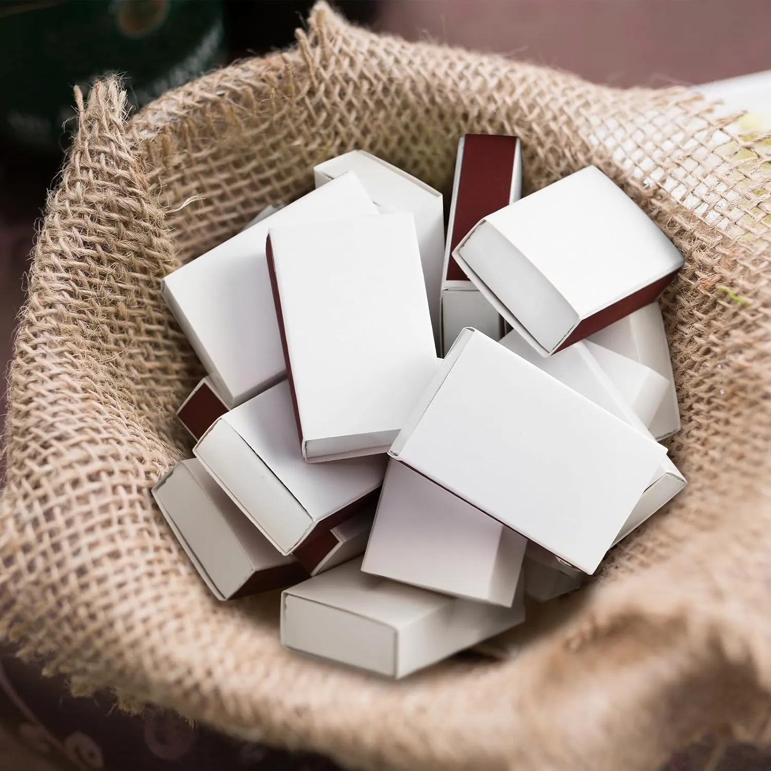 60 Pcs Blank Matches Containers DIY No Match Holder Blank Match Storage Boxes for Guests Wedding Bridal Shower Baby Shower Halloween Party Favor(White,2.24 x 1.42 x 0.59 Inches)