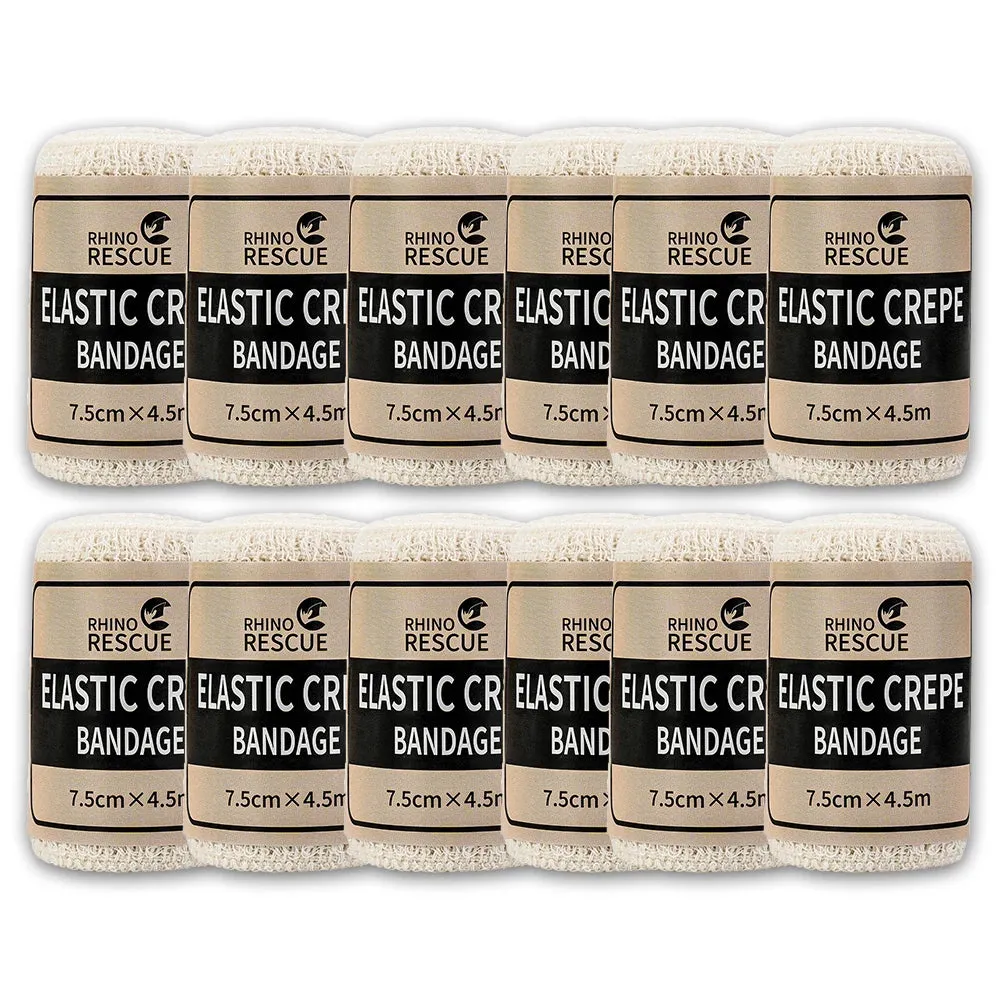 6/12 Pcs Elastic Crepe Bandage Set - First Aid Kit for Outdoor Sports and Emergency Care