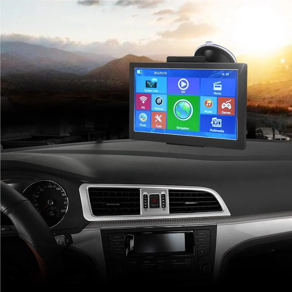 7 Inch Truck Car GPS Navigator 8GB ROM Bluetooth Navigation Device Free Map 30 Languages