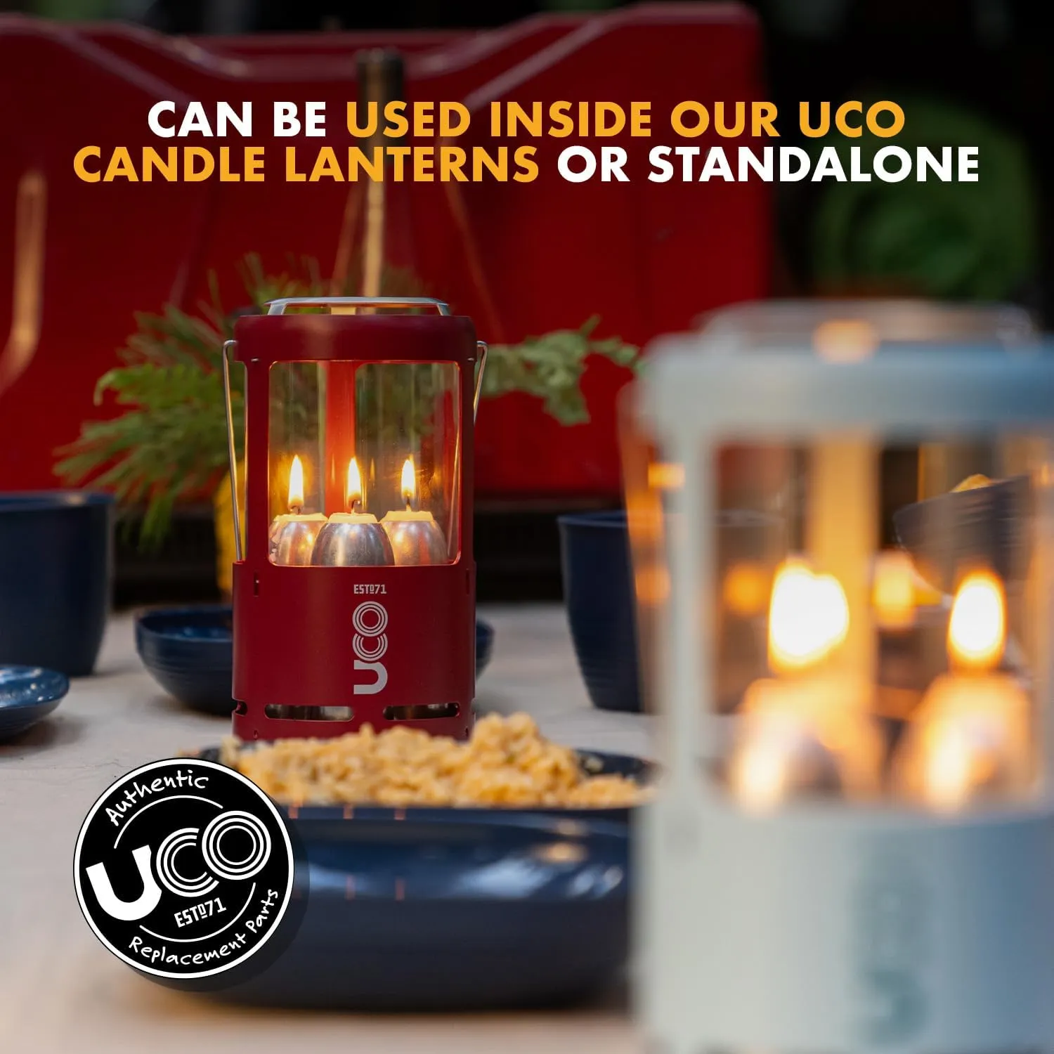 9-Hour White Candles for UCO Candle Lanterns, Long-Burning Candles for Outdoor, Camping, Prepping Supplies and Emergency Preparedness